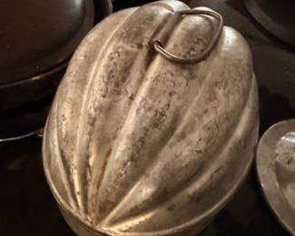 Silver Plate Melon Shaped Covered Dish Ice Bucket Handle Lid Victorian Silverplate Serving Piece