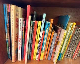 Childrens Books Richard Scarry Goodnight Moon Far Side Gallery Pop Up Book of Cars White Fang Vintage Kids Lot