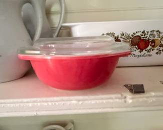 Pyrex Pink Flamingo Casserole Dish with Lid Vintage Kitchen Bakeware Retro Pyrex Collectible