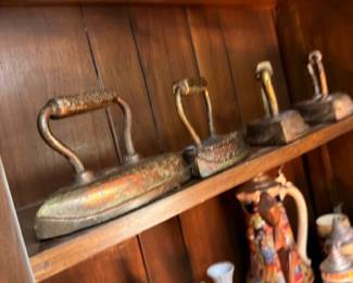 Brass Bell Ladle Dipper Collection German Beer Steins Shelf Display Antique Brass Collectibles Vintage Country Primitive Decor