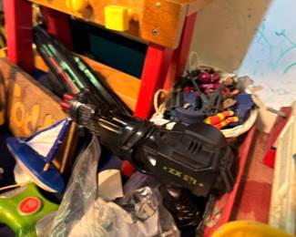 Vintage Toy Guns Dart Blasters Action Figures Assorted Boys Toys Retro Playthings Collectible Lot
