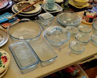 Vintage Fire King Blue Sapphire Philbe pieces. 