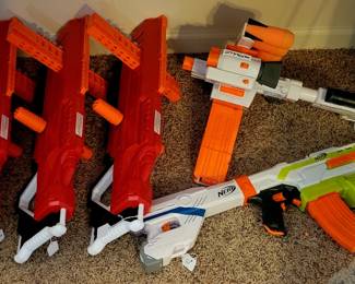 Nerf guns. 
