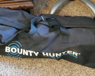 Bounty Hunter metal detector. 