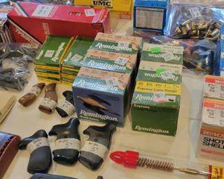 Ammunition of many different calibers and brands. 