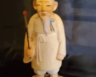 Sato Hakata Doll Co. Figurine  Korean Scholar  9 Tall