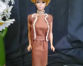 1960s Mattel Blonde Bubble Cut Barbie