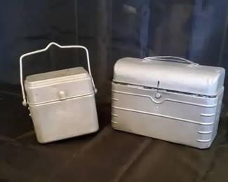 Vintage Bourget Silver Lunch Box