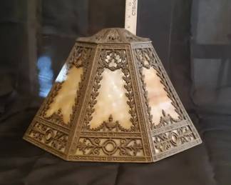 Vintage Slag Glass Lamp Shade