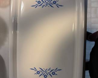 Vintage Corning Blue Cornflower Baking Tray