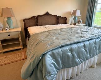 King sized French style caned headboard