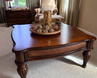 ART Furniture Old World Collection rattan coffee table