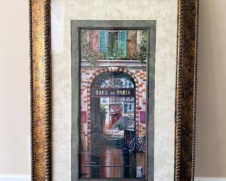 Framed Cafe de Paris print