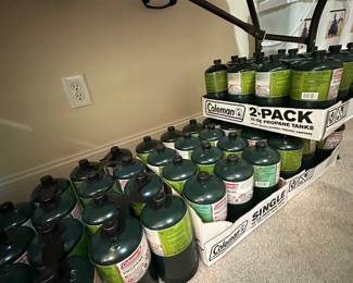 Dozens of new 16 oz propane bottles 