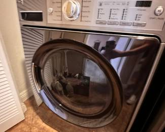 stainless steel washer dryer bathroom laundry room