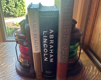 Railroad Lantern Book Ends $50 Books- $20 ALL
