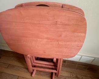 $75 4 folding dinner/tv trays