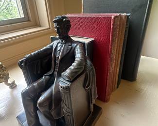 $80 Pair Bronze? Cast Metal? Bookends 
