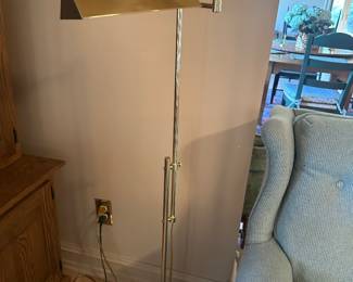 $95 ea. 2 Brass Adjustable Reading Lamp