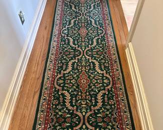 $400 Hand knotted Wool Oriental Rug Runner 144x30