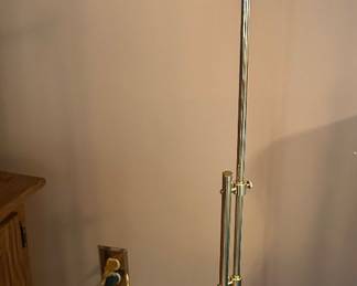 $125 ea.  Adjustable Antique Brass Reading Lamps(1of 2)