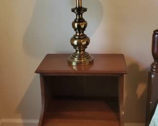 2 of 2 MCM Permacraft Furniture (Division of Sanford Furniture, North Carolina). Solid Cherry Bedside Tables 