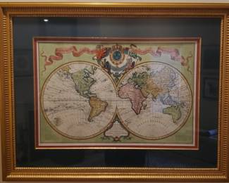 Delisle World Map; Covens and Mortier Edition ca.1720