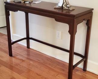 Vintage Chinoiserie Asian Inspired Console Table