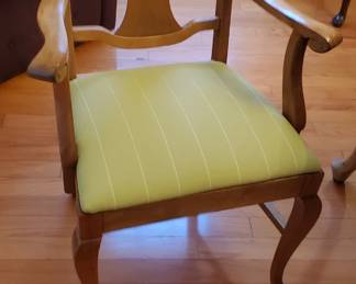 Arm Chair, Part of set of 6 Semi Antique Waterfall Modern Era Dining Chairs