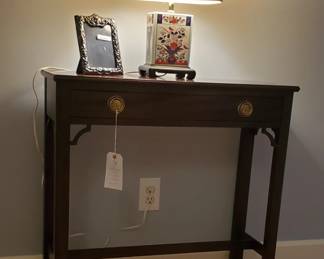 Vintage Chippendale Single Drawer Console table 