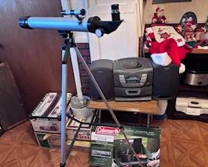 Camping, telescope, etc