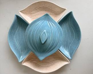 62 CaliforniaPotteryLazySusanSet