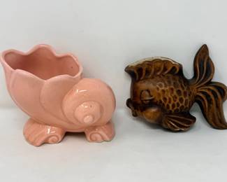 209 Shelland1957FishWallPlanters