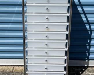 90 SevilleClassics10DrawerOrganizerCart