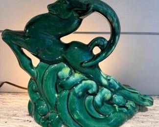 259 1950sPhilMarLeapingGazelleTVLampCompleteWorks