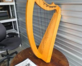 21 Compact24StringCelticFolkHarpWithSoftCaseMusicBooks