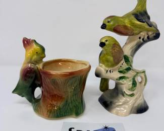 172 VintageMadduxofCaliforniaAmericanBisquePotteryBirdStatues