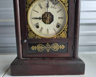 202 AntiqueJeromeCompanyShelfClockKey