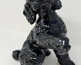 168 GoebelBlackPoodleStatue