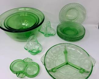 165 GreenUraniumGlassCollection
