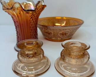 175 Early1900sFentonMarigoldCarnivalandDepressionGlass