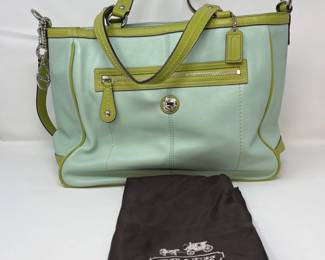 278 LimitedEditionCoachLauraLeather2WayTote