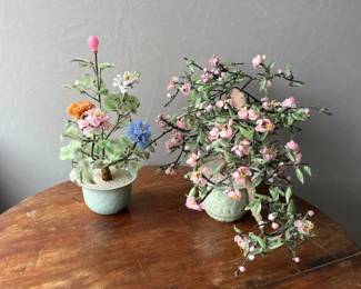 228 GlassBonsaiTreeGlassFlowerBouquet