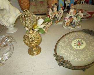 Perfume and vintage vanity 