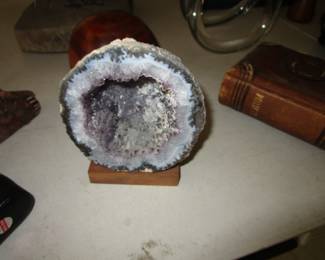 Geodes and stones bookend collection