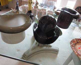 Hand blown art hats