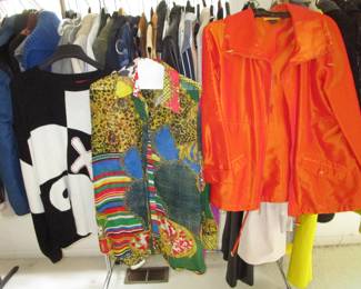 2 racks of luxury brand clothing plus a few closets upstairs