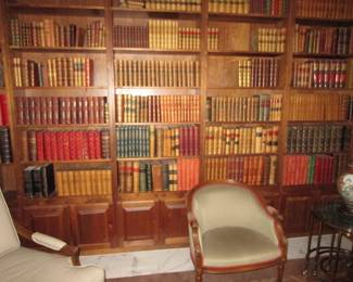 Antique library filled
