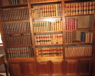 Antique library filled