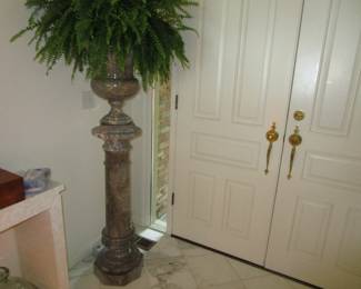 Marble pedestal